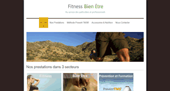 Desktop Screenshot of fitnessbienetre.com