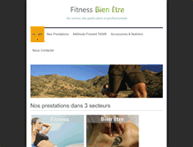 Tablet Screenshot of fitnessbienetre.com